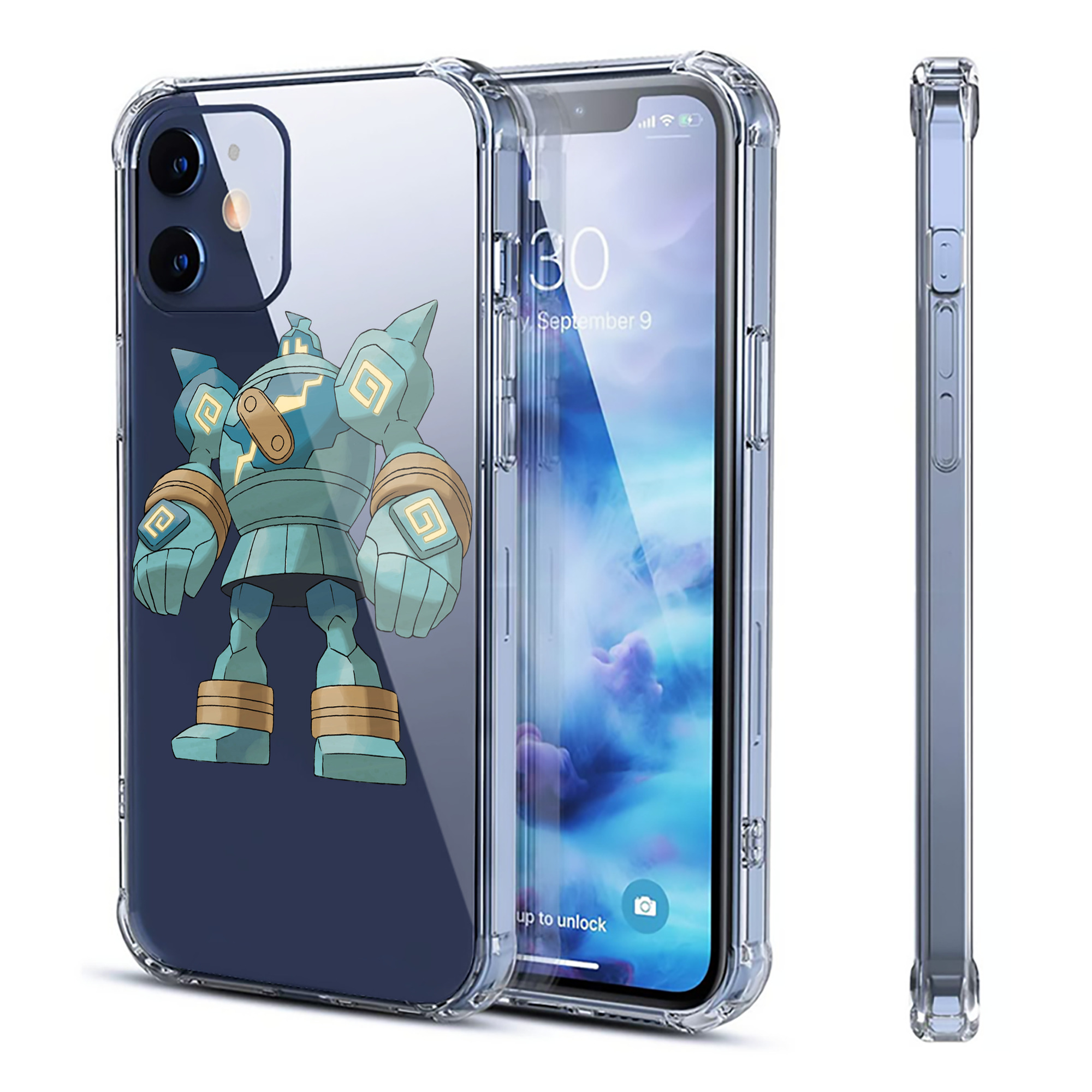 （画像用） ポケットモンスター Pokémon 【iPhone 12シリーズ対応】透明スマホケース（クリアソフトケース）